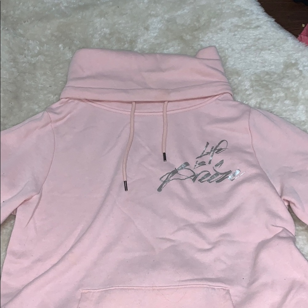 Pink turtle neck sweater